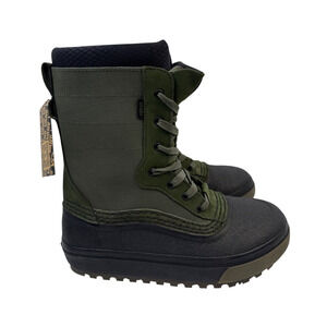 Vans‎ Winter Snow Boots MTE Womens 9.5 Mens 8 Green Waterproof Insulated Zip